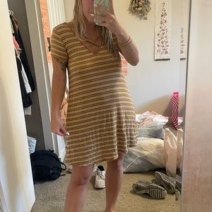 Yellow tshirt dress